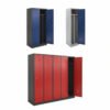 Kirli Temiz Bölmeli Metal Personel Soyunma Dolapları