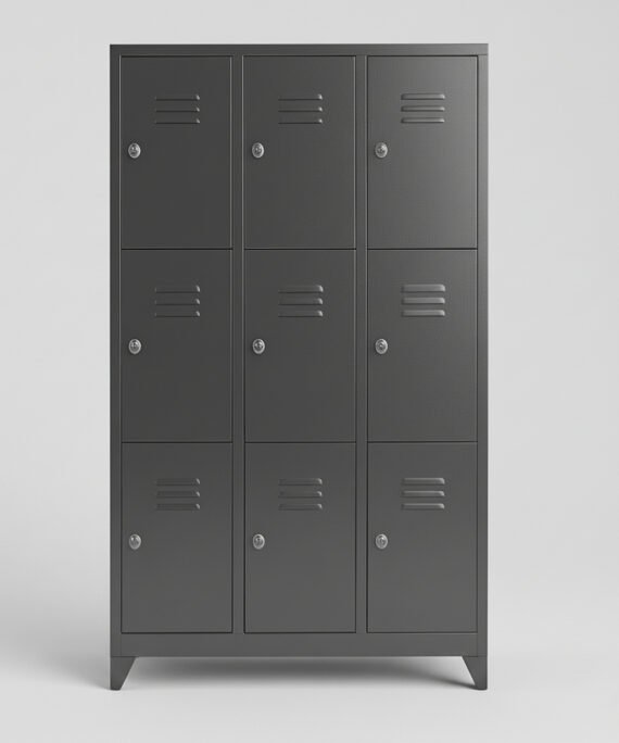 Dokuzlu Metal Personel Soyunma Dolabı